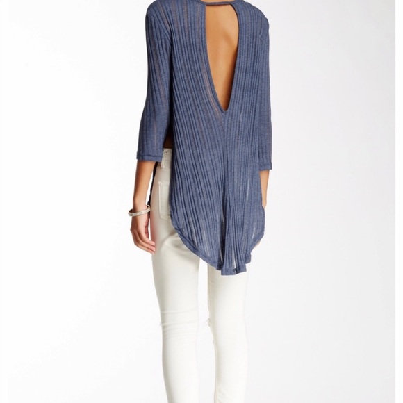 Free People Blue Top / Coverup! - Picture 3 of 10